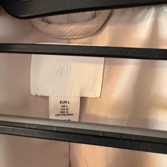 H&M Light Beige Long Trench Coat - Picture 2 of 4